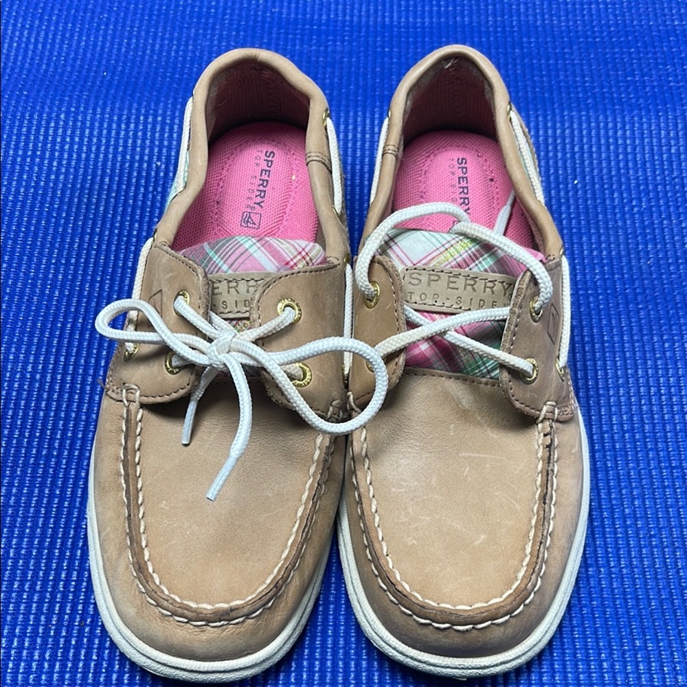 Sperry Tan Sneakers with Suede Finish and Rubber Sole